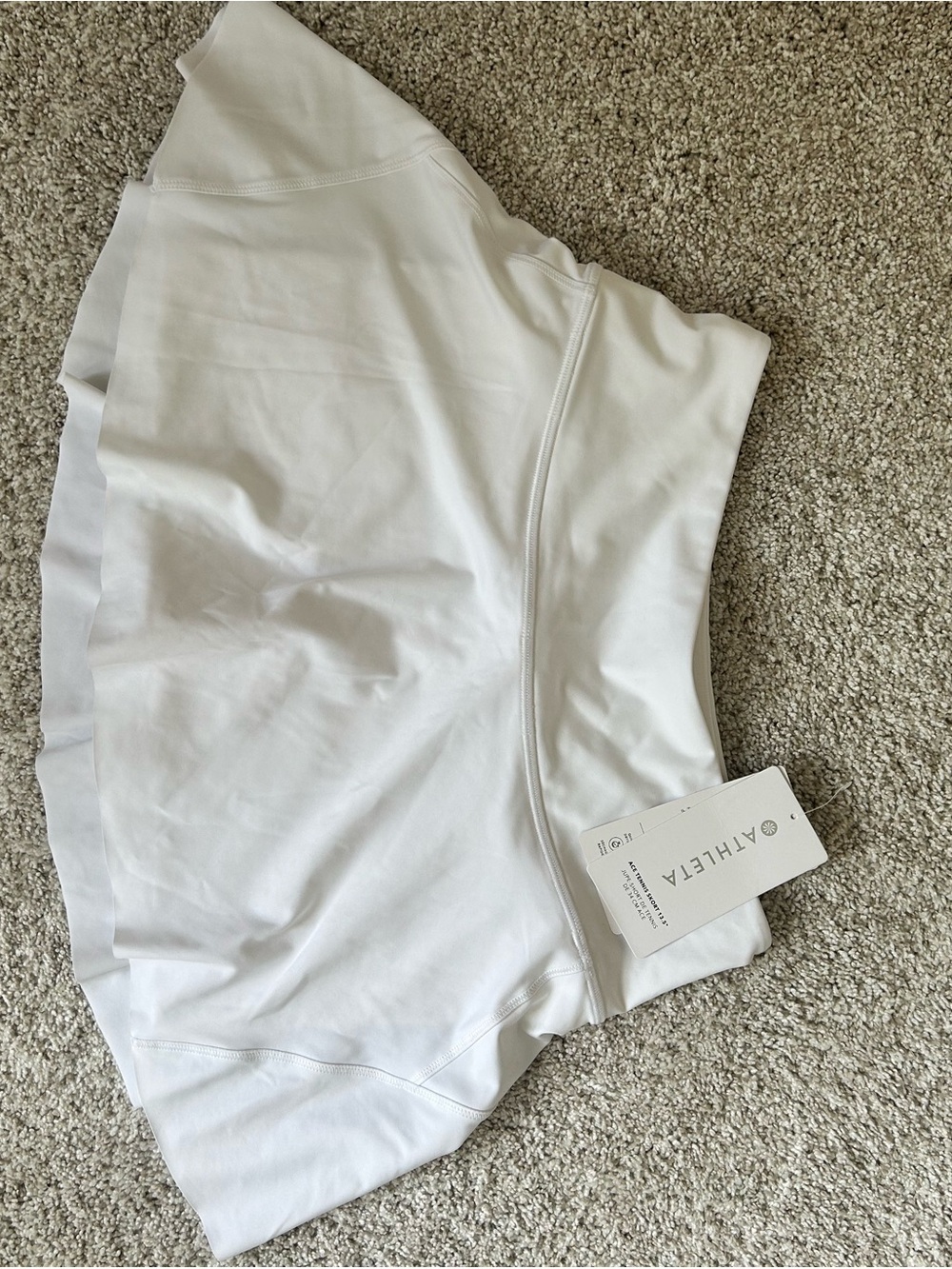 Athleta White Active Skort with Built-In Short